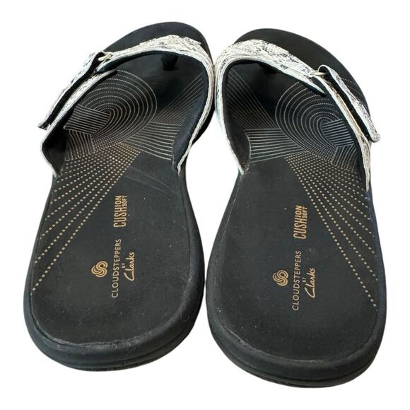 Clarks Cloudsteppers Womens Breeze Sea Snake Thong Adjustable Sandals 9 - Picture 5 of 6